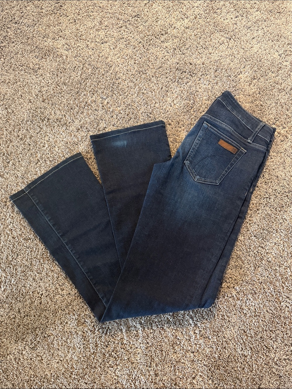 Joe's Jeans Dark Blue Wide Leg Jeans